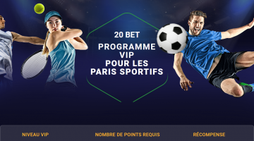 20Bet Programme VIP pour les paris sportifs